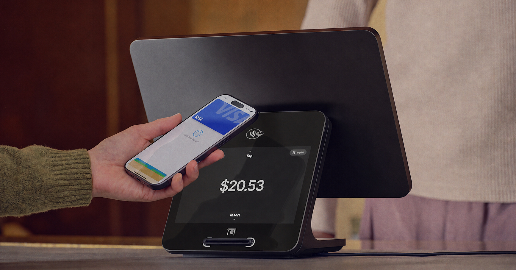 Octave POS register back display